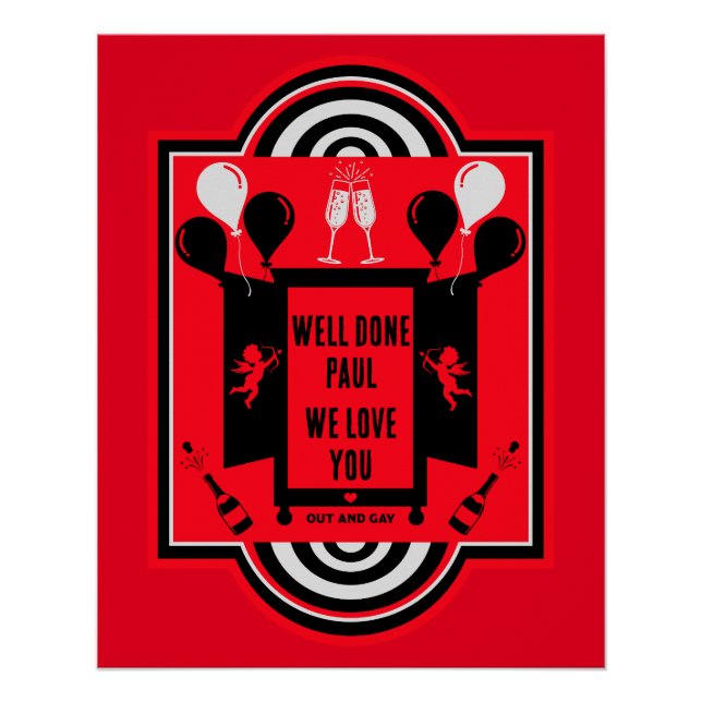 Pôster Dia Nacional de Assumir a Identidade NCOD (Frente)