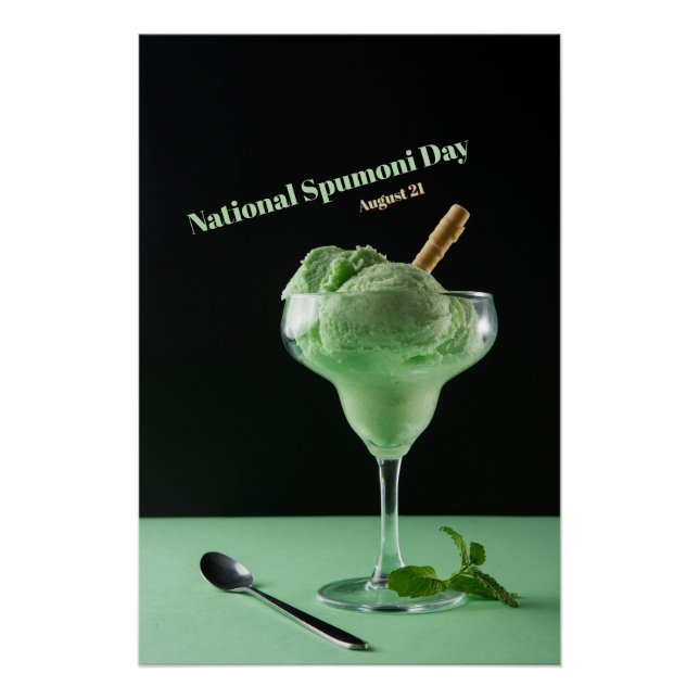 Pôster Dia Nacional do Spumoni (Frente)