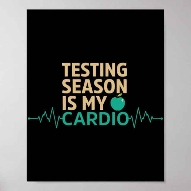 Poster Dia Para Professores A Testar A Época É O Meu Test (Frente)