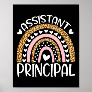 Poster Dia Principal Instantâneo Boho Arco-íris Leopardo