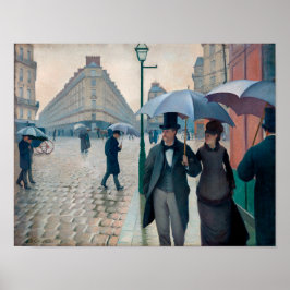 Poster Dia Rainy da Rua Paris | Gustave Caillebotte |