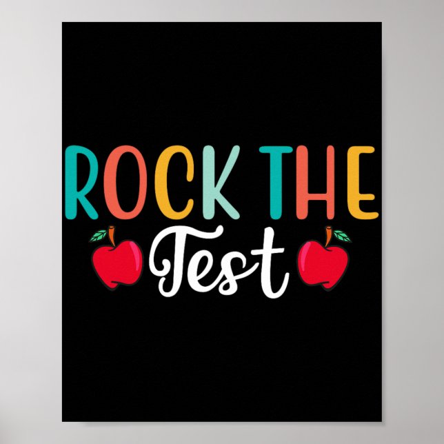 Poster Dia Rock O Professor De Teste Dia 1 (Frente)