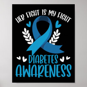 Poster Diabetes Apoiam Sua Luta É Minha Luta Contra A Dia