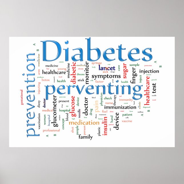 Poster Diabetes e prevenção (Frente)