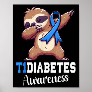Poster Diabetes Leves Sensibilização Tipo 1 Diabetes B