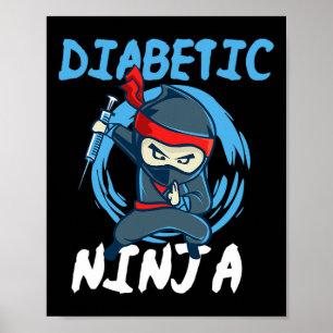Poster Diabetes Ninja - T1D Awarenes da Diabetes