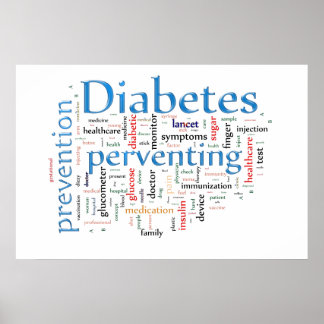 Pôster Diabetes Prevenindo