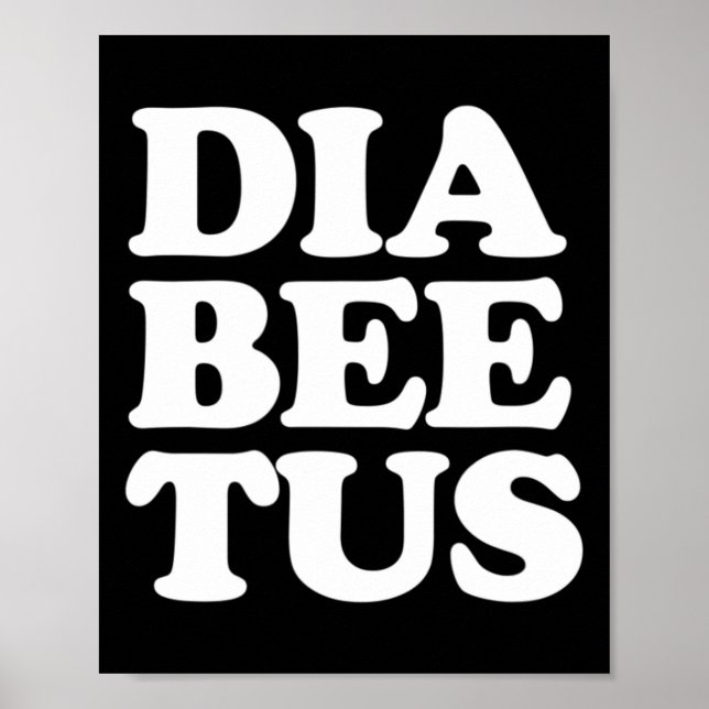 Poster Diabetes Sensibilização Diabético (Frente)