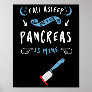 Poster Diabetes Tipo 1 2 Doentes diabéticos Pâncreas Sobr