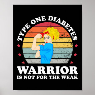 Poster Diabetes Tipo 1 Mãe Mãe Mãe T1D Sensibilização Dia
