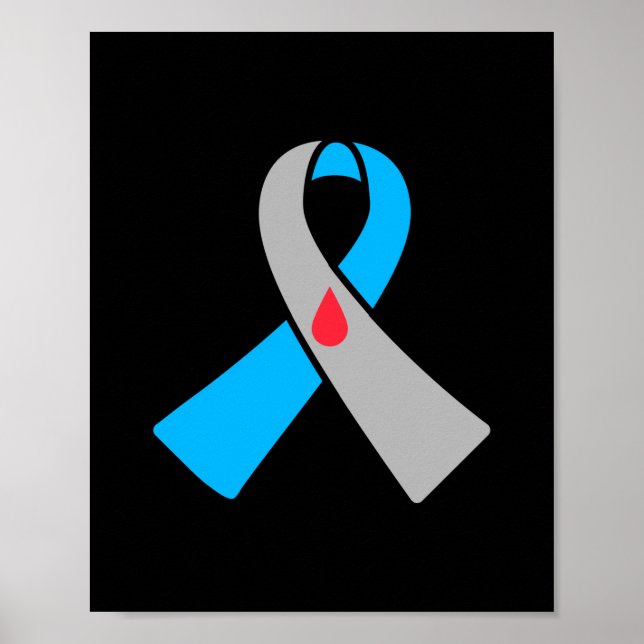 Poster Diabetes Tipo Um Sensibilização Fita Tipo 1 Diabet (Frente)