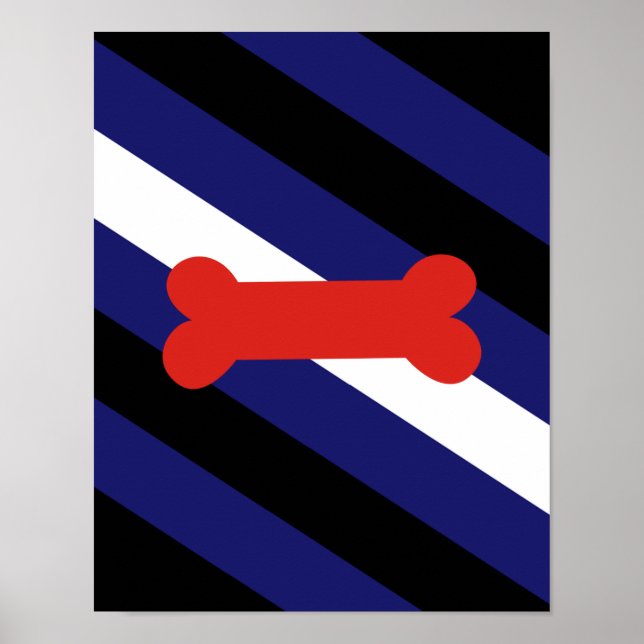 POSTER DIAGONAL DE ORGULHO DE PUPPY PLAY (Frente)