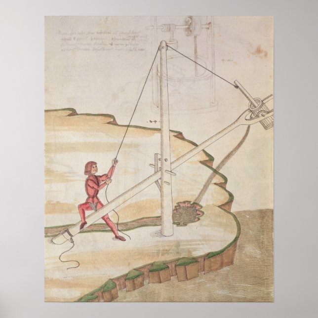 Pôster Diagrama do método de abastecimento de água (Frente)