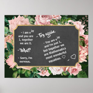 Poster Diálogo Romântico em Matemática no Conselho Neg