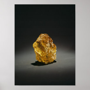 Poster Diamante amarelo no áspero