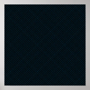 Poster diamantes cyan sem costura