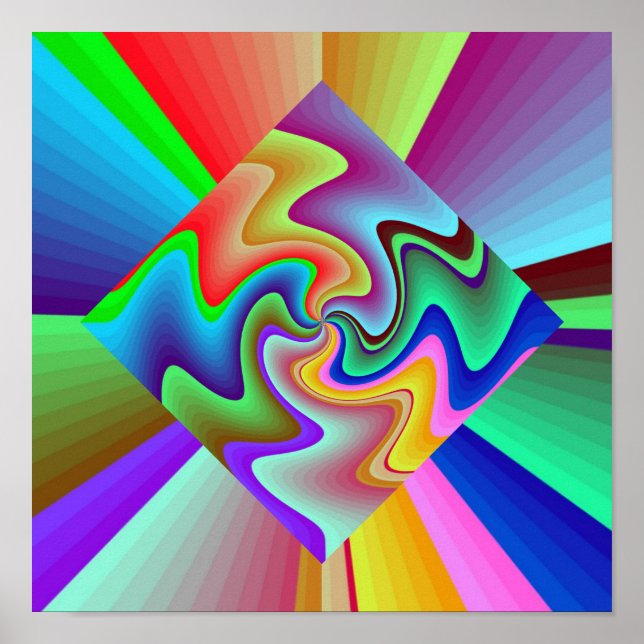 Poster Diamond Zig Zag (Frente)