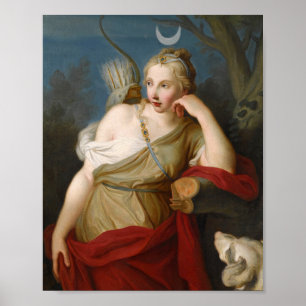 Poster Diana, Deusa da Caça   Pietro Rotari