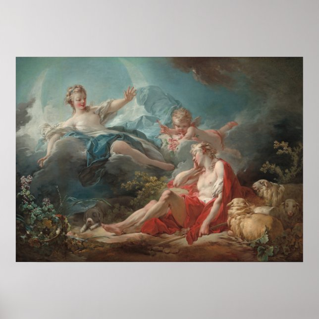 Poster Diana e Endymion - Jean Fragonard Fine Art (Frente)