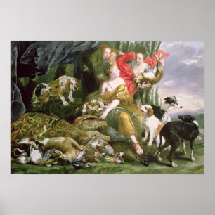 Pôster Diana e seus handmaidens após a caça