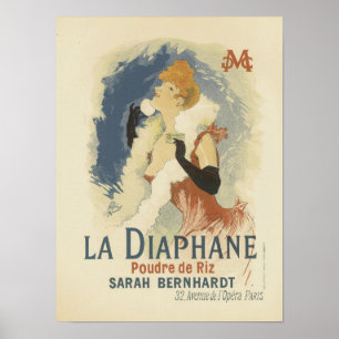 Pôster Diaphane Poudre de Riz Sarah Bernhardt