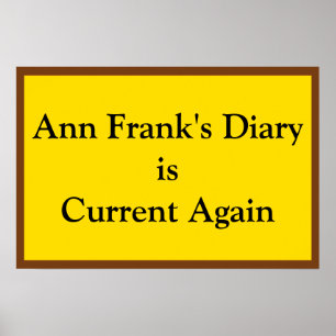 Poster Diário Atual da Anne Frank
