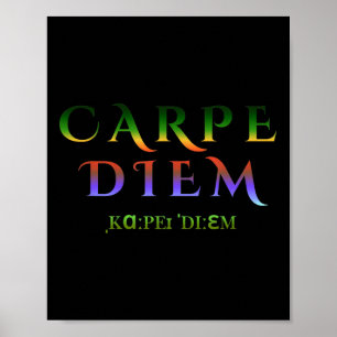 Poster Diário do Carpe do Dia do Carpe Diem Latino Inspir