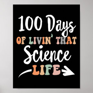 Poster Dias Da Ciência 100º Dia Da Escola Para Ensino De 