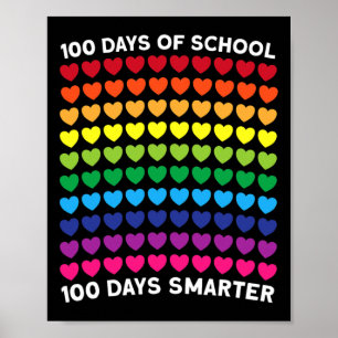 Poster Dias Da Escola 100 Dias Mais Inteligentes De Amor