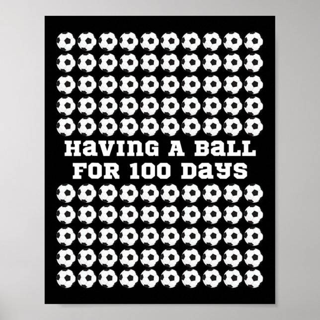 Poster Dias De Esportes Escolares 100º Dia Da Escola K (Frente)