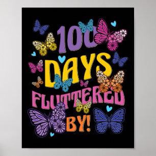 Poster Dias Flutuados Por - 100º Dia De Borboleta Escolar