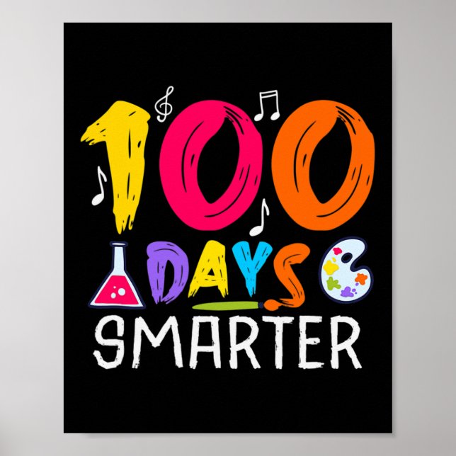 Poster Dias Mais Inteligentes - 100 Dias De Escola Consid (Frente)