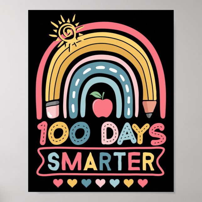 Poster Dias Mais Inteligentes Do 100º Dia Das Meninas Pro (Frente)