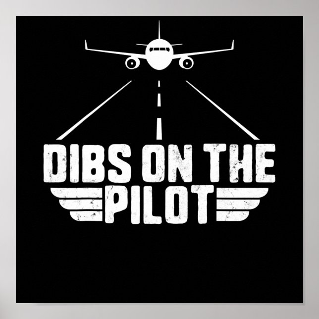 Poster Dibs No Avião-Piloto Namorada (Frente)