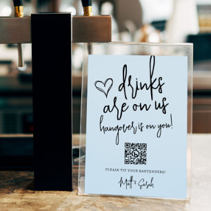Poster Dica Engraçada De Casamento Seu Sinal De Código QR