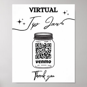 Poster Dica Virtual Jar Código QR Sugestão do seu Barman
