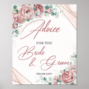 Poster Dicas Boho para o sinal do jogo dos noivos