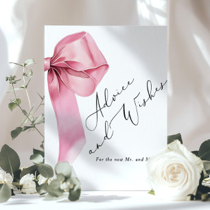 Poster Dicas e desejos Arco Rosa script Chá de Noiva