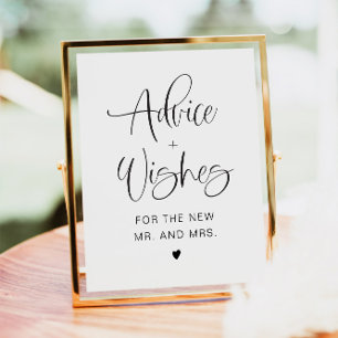 Poster Dicas e Desejos de Tipografia Divertida Minimalist