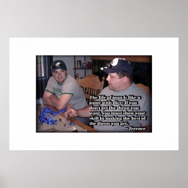 Poster dice (Frente)