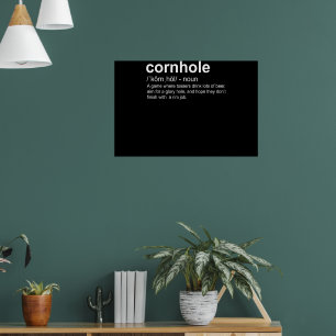 Poster Dicionário Definição Cornhole Cornhole