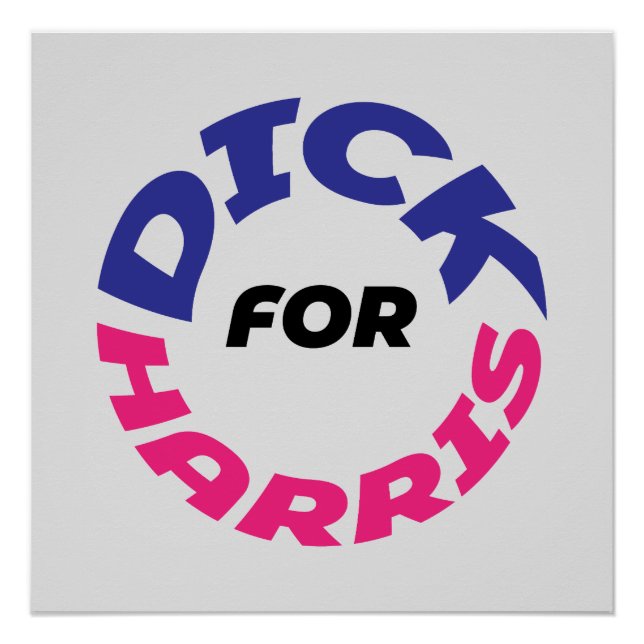Pôster Dick para Harris (Frente)