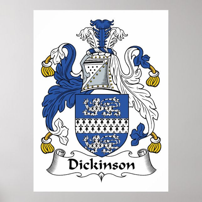 Poster Dickinson Family Crest (Frente)