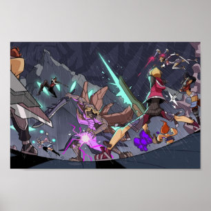 Poster Dickson batalhe Xenoblade Chronicles