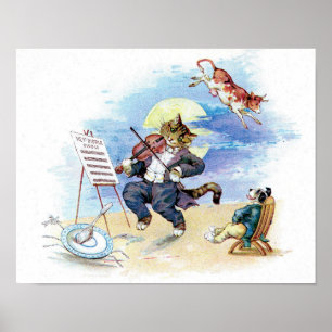 Poster Diddle Diddle Diddle Nursery Rhyme