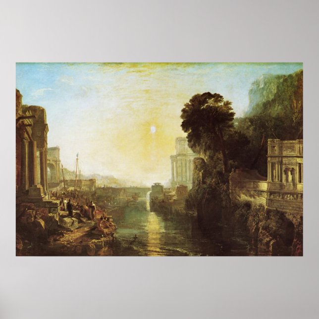 Pôster Dido Building Carthage Canvas Print (Frente)