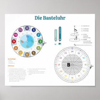 Poster Die Basteluhr von rainbowatch