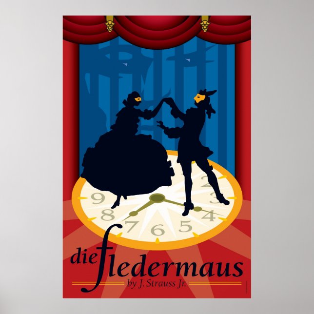 Pôster Die Fledermaus, Opera (Frente)
