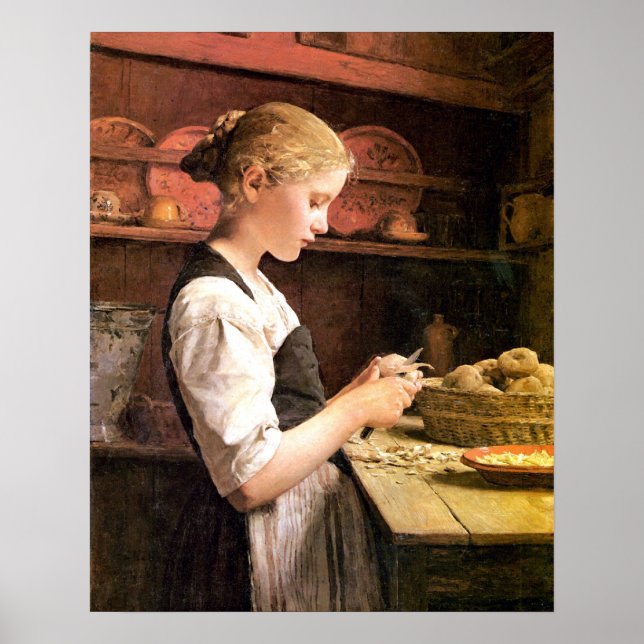 Pôster Die kleine Kartoffelschälerin (Frente)