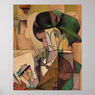 Poster Diego Rivera, Jovem com uma Caneta-Tinteiro,